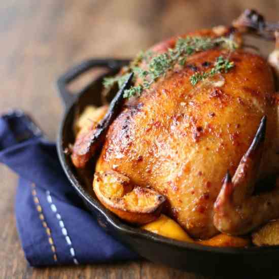 Orange Thyme Roasted Chicken