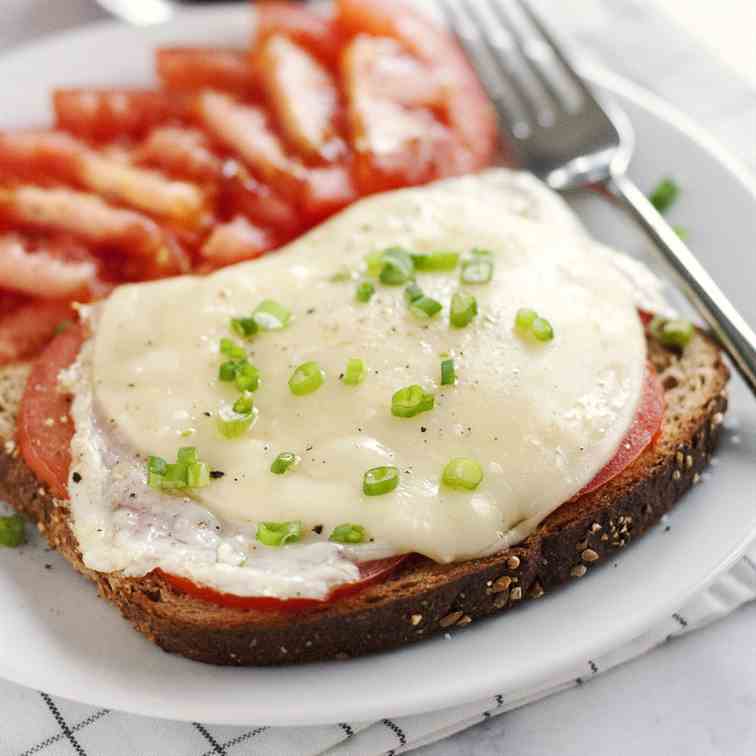 Open-Faced Egg Sandwich