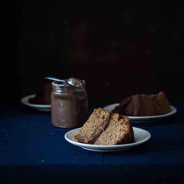 Banana Nutella cake