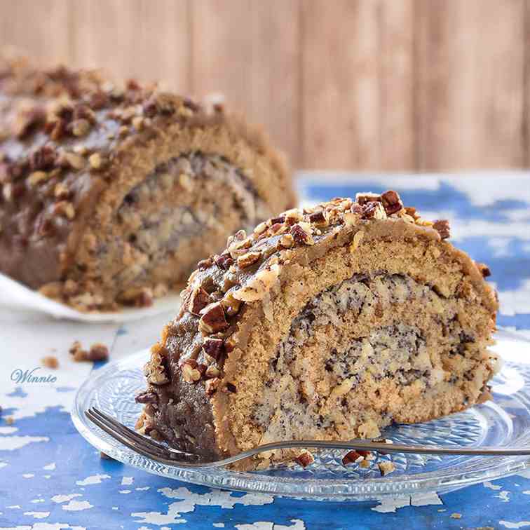 Apple Swiss-Rolls Cake