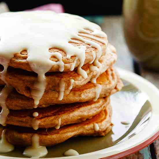 Cinnamon Roll Pancakes