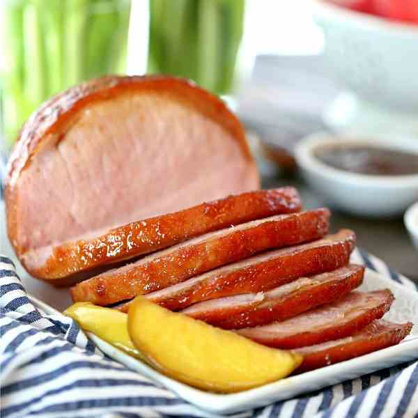 Apple Ginger Glazed Ham