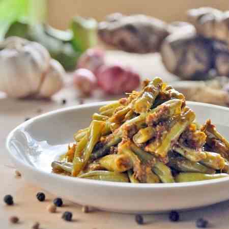 Blanched French Beans with Balinese Sambal