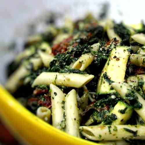 Zucchini & Pesto Pasta Salad