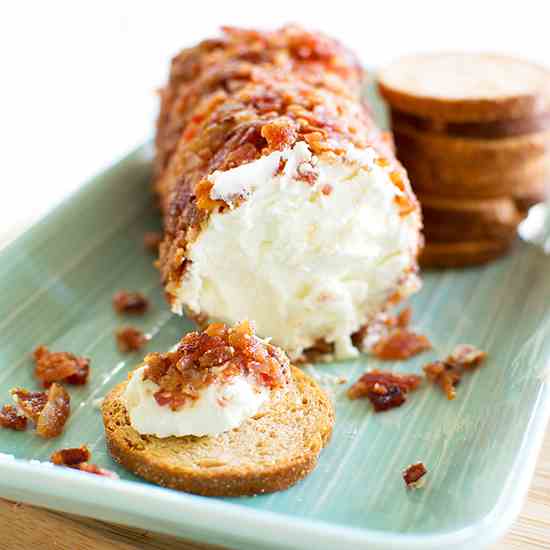 Bacon Goat Cheese Log