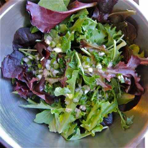 Spring Salad & Citrus Shallot Vinaigrette