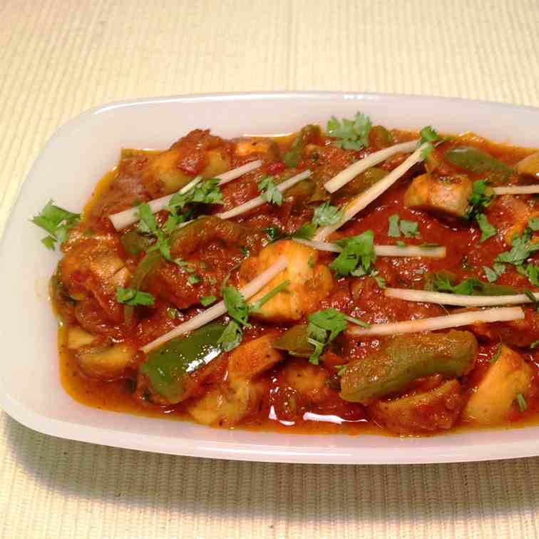 Kadai Mushroom Recipe