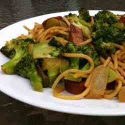 Linguine with Sausage and Broccoli