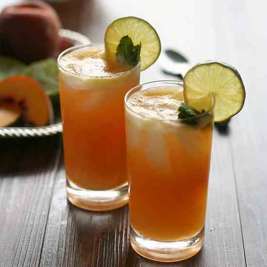 Sparkling Peach Limeade