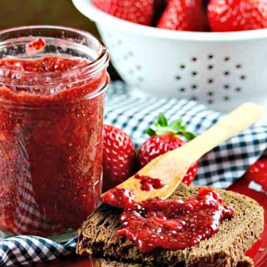 Easy Strawberry Chia Seed Jam