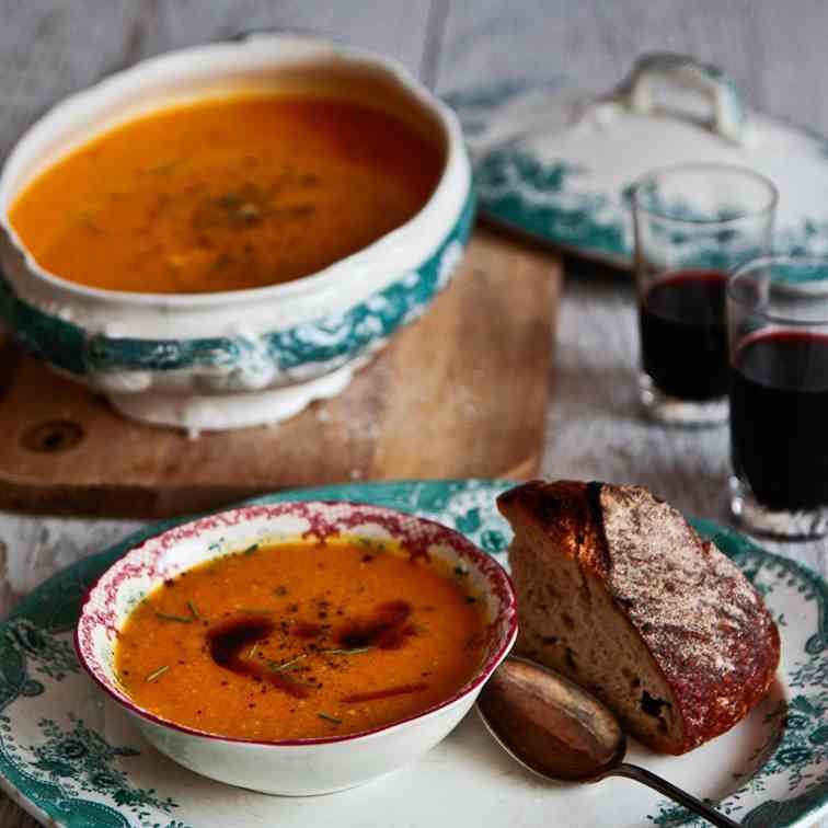 Curried Pumpkin - Corn Soup