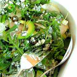 Green Bean Avocado Arugula Salad