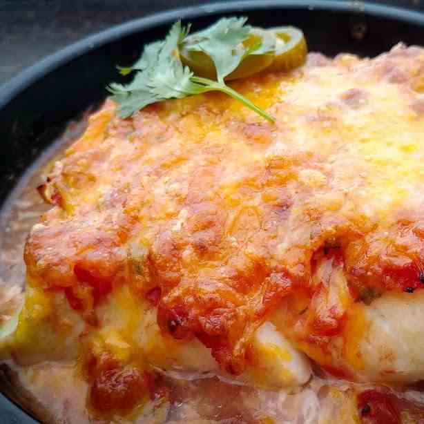 Salsa and Cheese Baked Cod