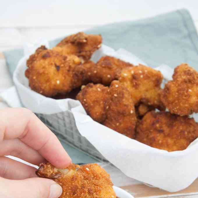 Breaded - Fried Cauliflower Nuggets