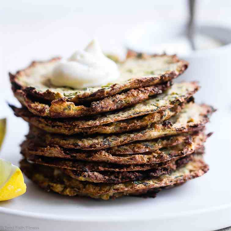 Paleo Keto Baked Zucchini Fritters