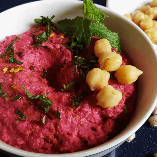 Vegan Beetroot Hummus