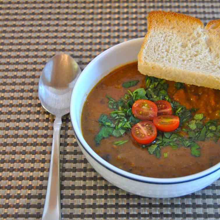 Pumpkin Black Bean Soup