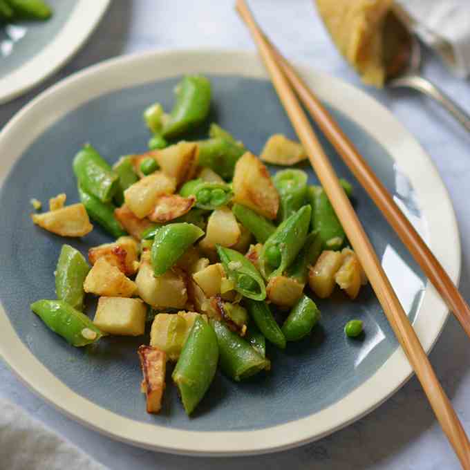 Ginger Miso Turnips - Peas