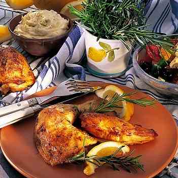 Low Calorie Roast Lemon Chicken