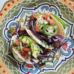 Tomatillo Lamb Tacos with Salsa Mexicana