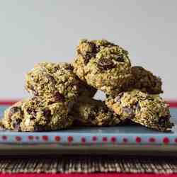 pumpkin oatmeal choc chip cookies