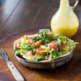 Sweet Pork Salad with Mango Dressing