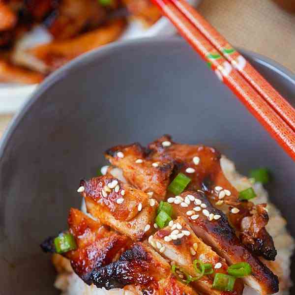 Spicy Korean Chicken and Rice Recipe