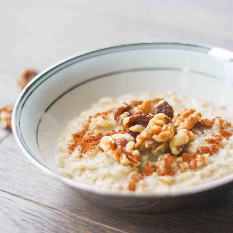 Cinnamon and Walnut Porridge