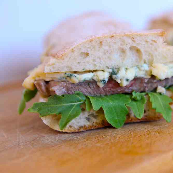 Steak and Gorgonzola Sandwiches