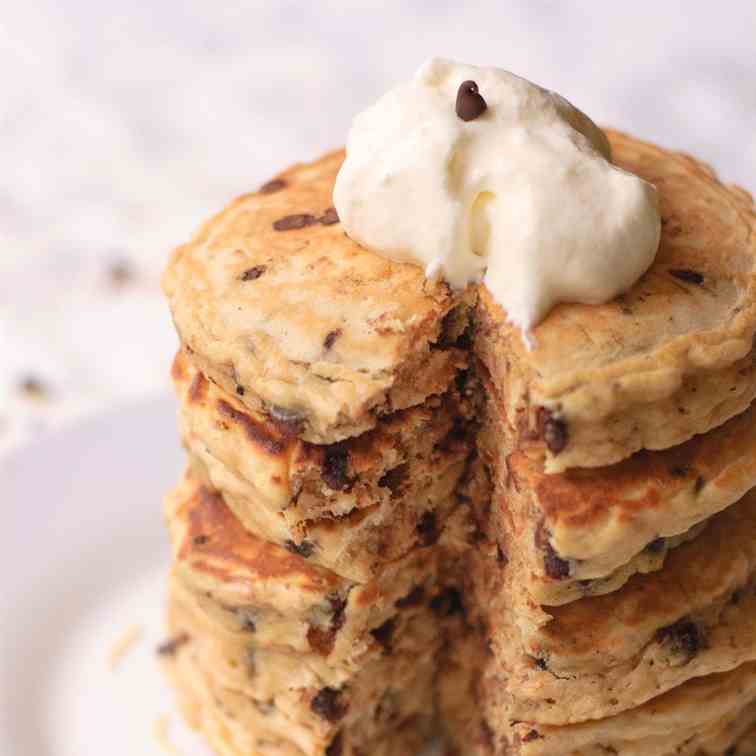 Chocolate Chip - Toasted Coconut Pancakes