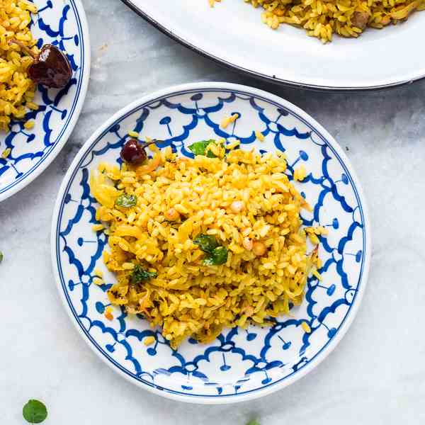 Raw Mango and Turmeric Brown Rice