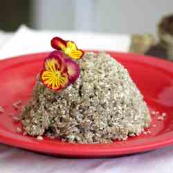 Millet flour steamed meal (puttu/ pittu)