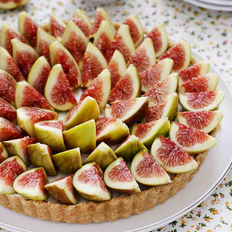 No-bake Fig and Marzipan Pie