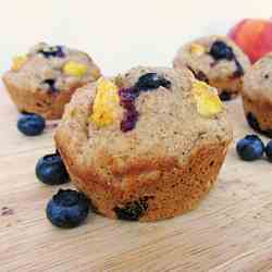 Peach Blueberry Muffins