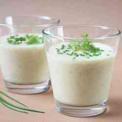 Cold Cream of fennel and ham