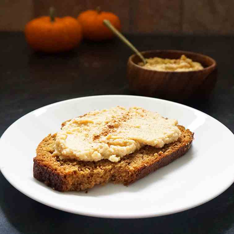 Pumpkin butter ricotta spread