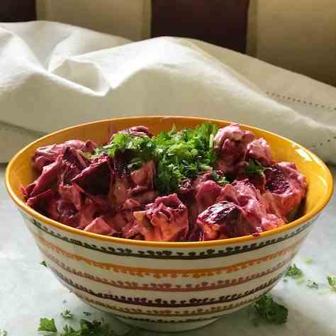 Roasted Beetroot Salad with Yogurt