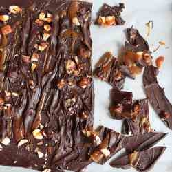 Salted Caramel Hazelnut Bark