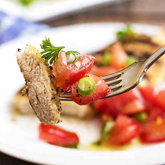 Grilled Breaded Chicken Breast