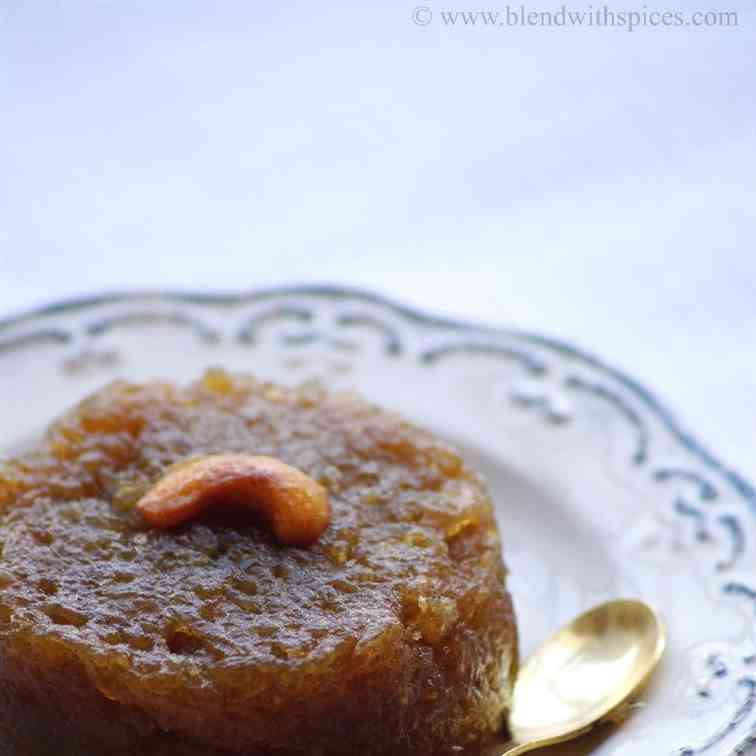 Ash Gourd Jaggery Halwa