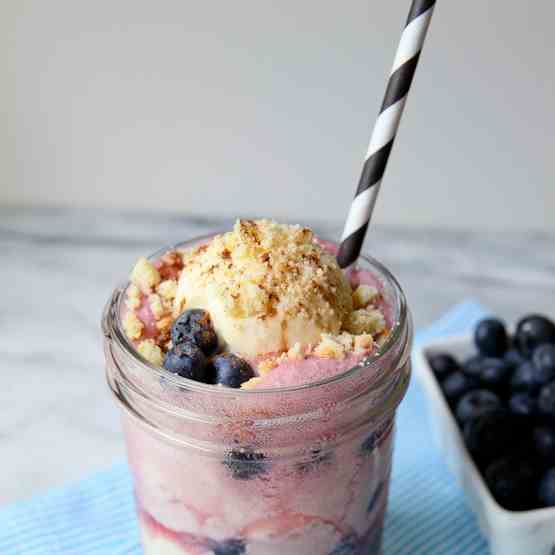 Floating Blueberry Cobbler