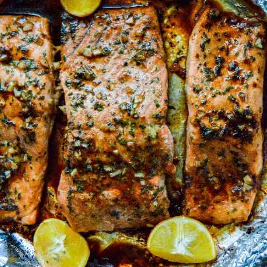 Spicy Garlic Salmon