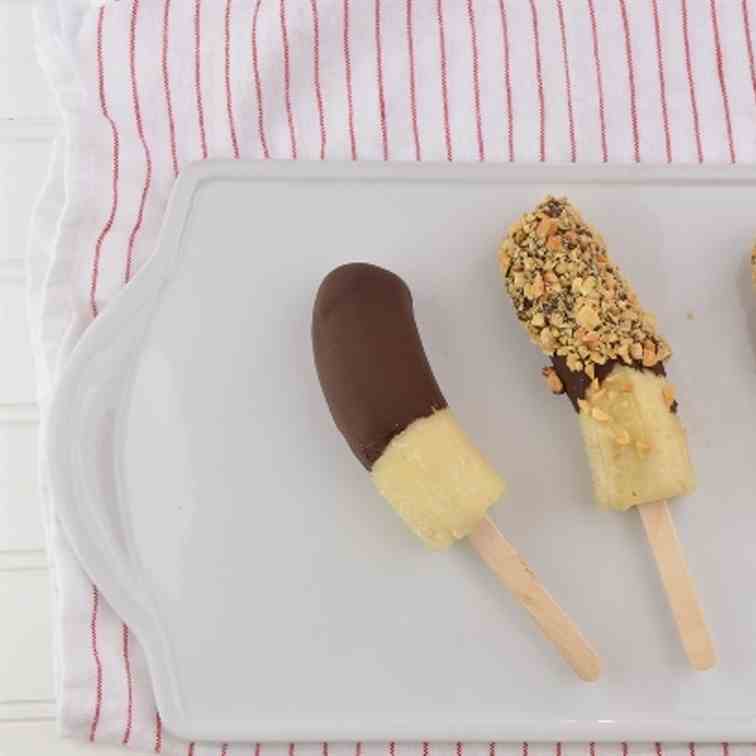 Frozen Banana Pops