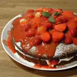 Strawberry Sponge Cake