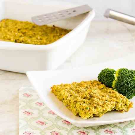 Broccoli Oatmeal Breakfast Casserole