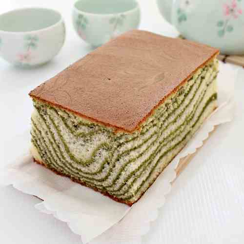 Matcha Marble Castella Cake