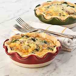 Spinach & Mushroom Quiche