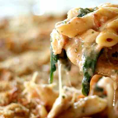 Baked Chicken Pesto Alfredo Freezer Meal