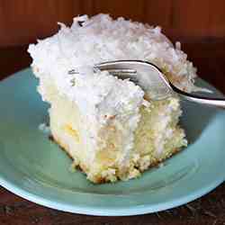 Coconut Drippy Cake