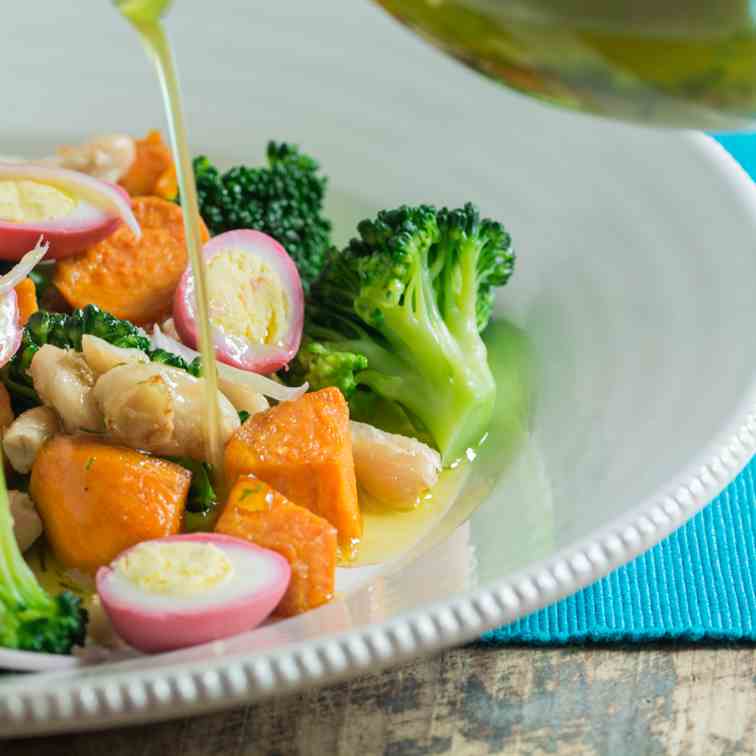 Sweet Potatoes and Broccoli Salad